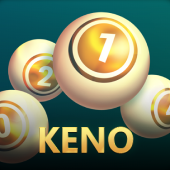 Keno casual numbers game icon